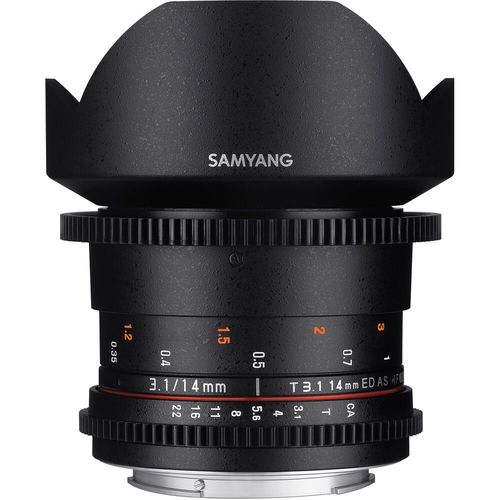 עדשה Samyang 14mm T3.1 VDSLR MK2 Cine for Canon EF רשמי
