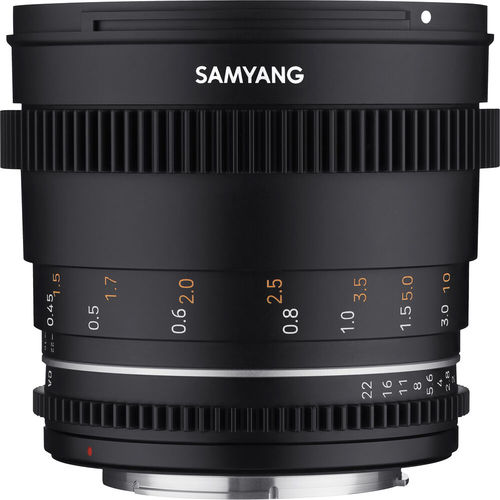 עדשה Samyang 50mm T1.5 VDSLR MK2 Cine for Canon EF Mount