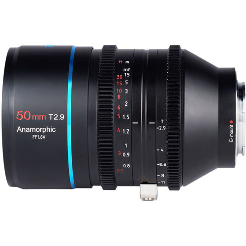עדשה אנמורפית Sirui 50mm T2.9 Full Frame 1.6x Anamorphic (Sony E)