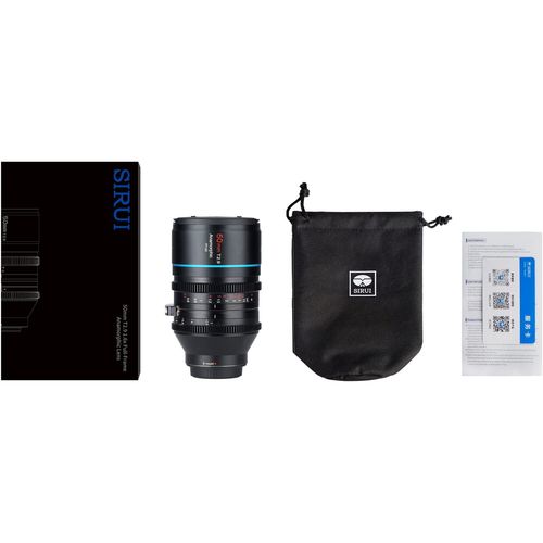 עדשה אנמורפית Sirui 50mm T2.9 Full Frame 1.6x Anamorphic (Sony E)
