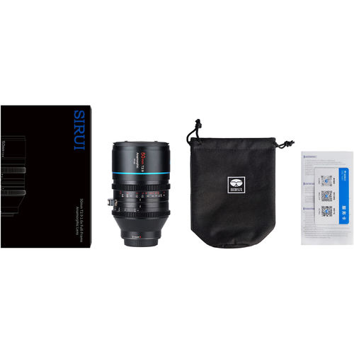 עדשה אנמורפית Sirui 50mm T2.9 Full Frame 1.6x Anamorphic (Sony E)