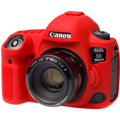 כיסוי מגן למצלמה easyCover Silicone Protection Cover for Canon 5D Mark IV (Red)
