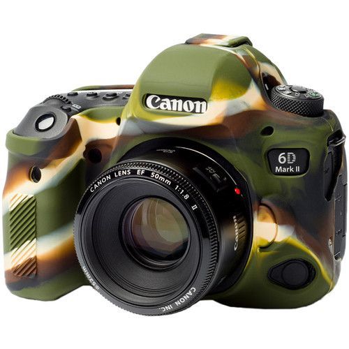 כיסוי מגן למצלמה easyCover Silicone Protection Cover for Canon 6D Mark II (Camo)