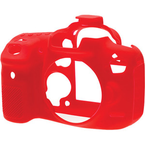כיסוי מגן למצלמה easyCover Silicone Protection Cover for Canon 7D Mark II (Red)
