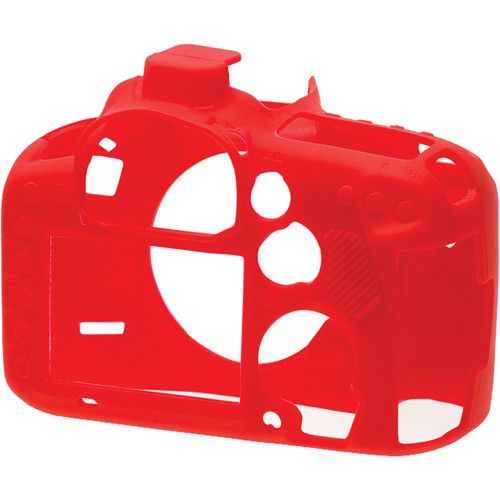 כיסוי מגן למצלמה easyCover Silicone Protection Cover for Canon 7D Mark II (Red)