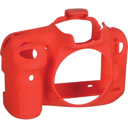כיסוי מגן למצלמה easyCover Silicone Protection Cover for Canon 7D Mark II (Red)
