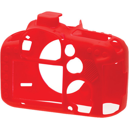 כיסוי מגן למצלמה easyCover Silicone Protection Cover for Canon 7D Mark II (Red)