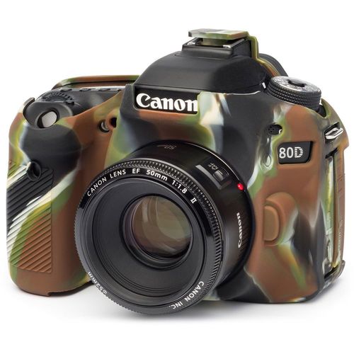 כיסוי מגן למצלמה easyCover Silicone Protection Cover for Canon 80D (Camo)