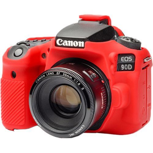 כיסוי מגן למצלמה easyCover Silicone Protection Cover for Canon 90D (Red)