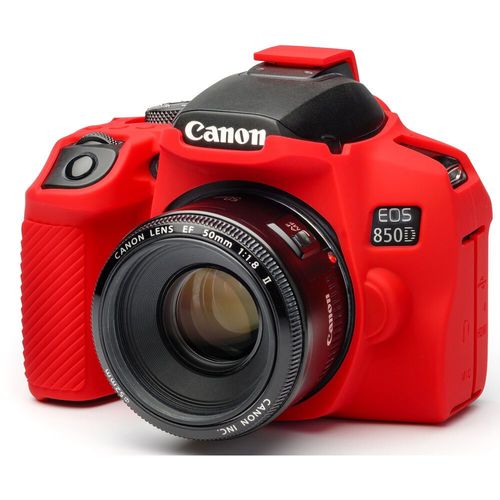 כיסוי מגן למצלמה easyCover Silicone Protection Cover for Canon 850D (Red)