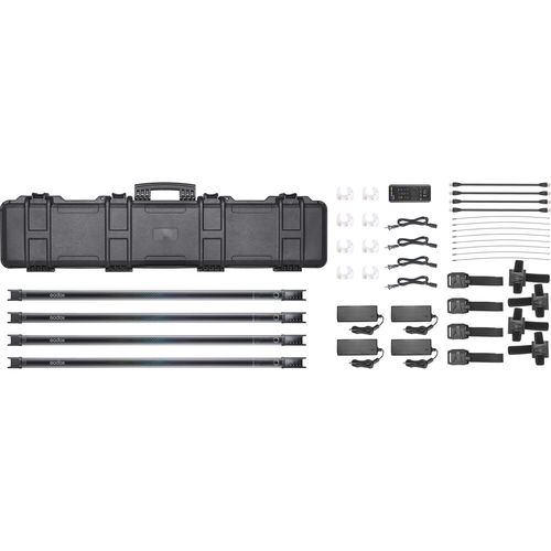 סט צינורות אור Godox TL120-K4 RGB Tube Light 4 Kit