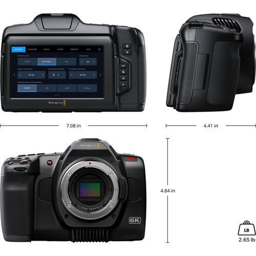 מצלמה Blackmagic Design Pocket Cinema Camera 6K G2