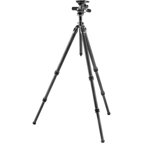 קיט חצובה וראש - Gitzo GT3532 Mountaineer Series 3 Carbon Fiber Tripod with 3-Way Fluid Head Kit