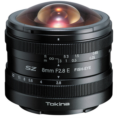 עדשה Tokina SZ 8mm f/2.8 APS-C Fisheye for Sony E