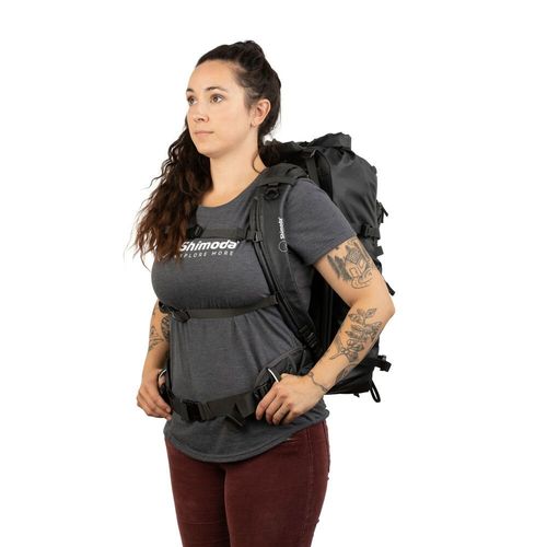 רצועת כתפיים Shimoda Designs 520-231 Women's Simple Backpack Straps (Black)
