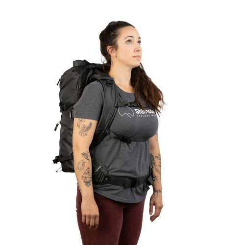 רצועת כתפיים Shimoda Designs 520-231 Women's Simple Backpack Straps (Black)