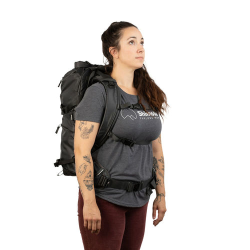 רצועת כתפיים Shimoda Designs 520-231 Women's Simple Backpack Straps (Black)