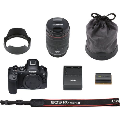 מצלמה Canon EOS R6 Mark II Kit 24-105mm f/4L IS USM