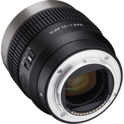 עדשת סינמה Samyang Cine V-AF 75mm T1.9 FE Sony E-Mount