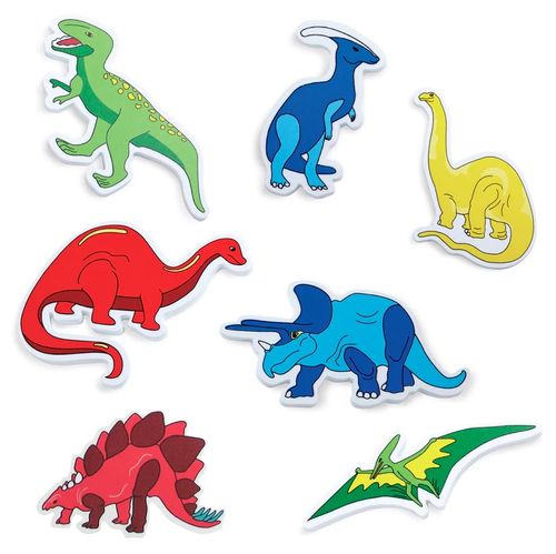 סט דמויות להתאמה ומשחק באמבטיה - דינוזאורים 13 חלקים