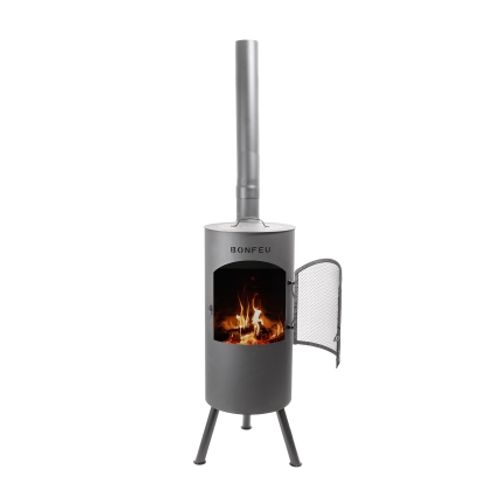 תנור גינה עץ BONFEU BonTino LP Black