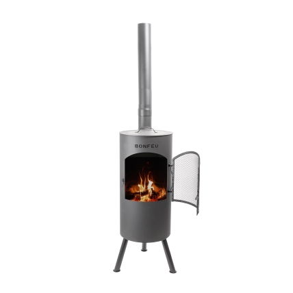 תנור גינה עץ BONFEU BonTino LP Black