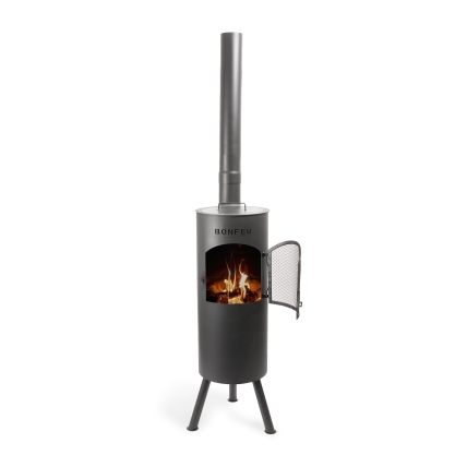 תנור גינה עץ BONFEU BonTino LP Black
