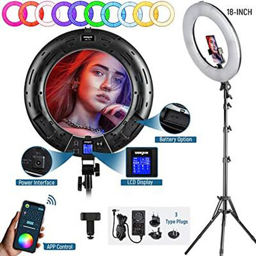 פנס לד רינג מקצועי Weeylite WE-10S RGB LED Ring Light