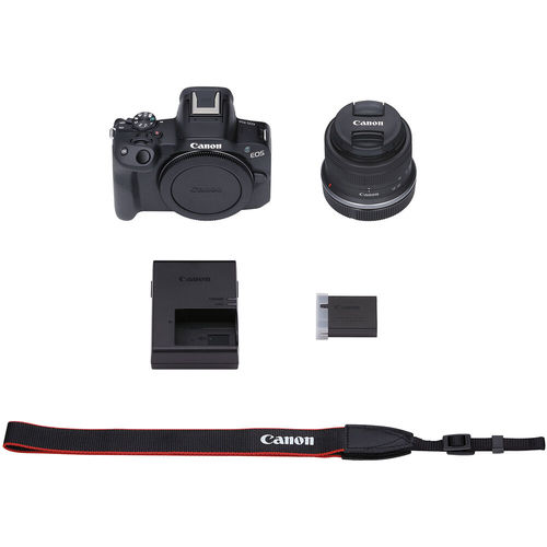 מצלמה Canon EOS R50 kit 18-45mm (Black)