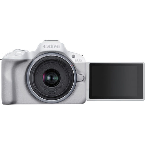 מצלמה Canon EOS R50 kit 18-45mm (White)