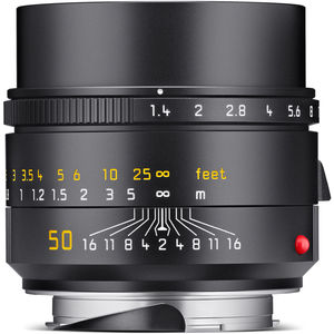 עדשה Leica Summilux-M 50mm f/1.4 ASPH. Lens (Leica M, Black, 2023 Version)