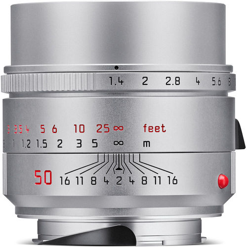 עדשה Leica Summilux-M 50mm f/1.4 ASPH. Lens (Leica M, Silver, 2023 Version)
