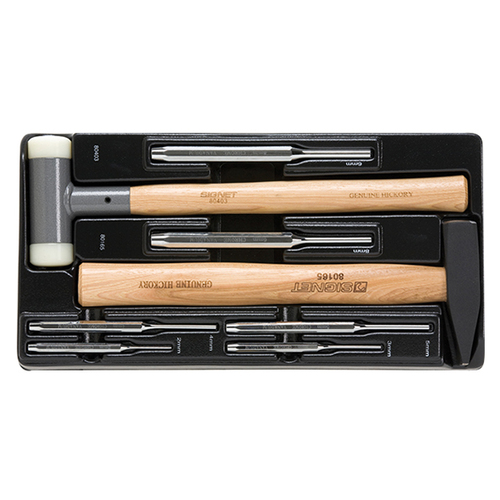 מגש פטישים + מקבים 8 חלקים SIGNET