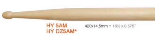 מקלות לתופים American Hickory Series - 5A Wooden Tip מבית LIVERPOOL