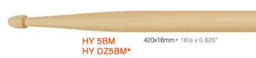 מקלות לתופים American Hickory Series - 5B Wooden Tip מבית LIVERPOOL