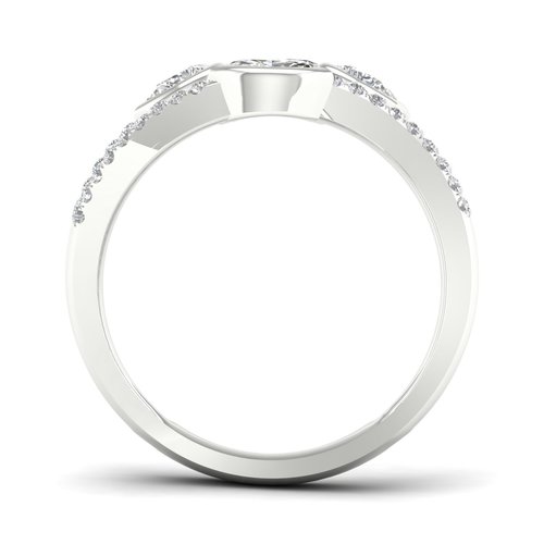 טבעת שבילי יהלומים 0.50ct מזהב 14K