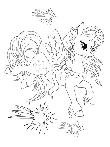 צובעים בגדול! חוברת צביעה XL גדולה 12 דפים - חד קרן 1