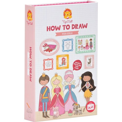 ערכת לימוד ציור בשלבים לבית ולנסיעות (36 דפים, 9 עפרונות צבעוניים) - עולם האגדות