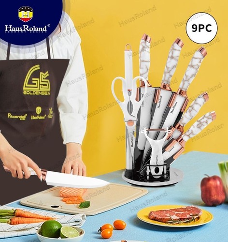 סט 8 סכינים כולל בסיס מסתובב Haus Roland HR621-2