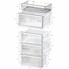 מקרר מקפיא תחתון 60 ס"מ מבית BOSCH בוש דגם KGN362IDF