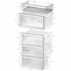 מקרר מקפיא תחתון 60 ס"מ מבית BOSCH בוש דגם KGN362IDF