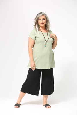 מכנס לייקרה 7/8 plus size