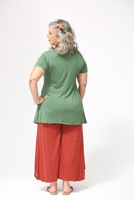 טוניקה מלו שרוול קצר plus size