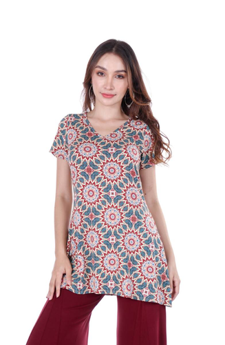 טוניקה מלו שרוול קצר plus size