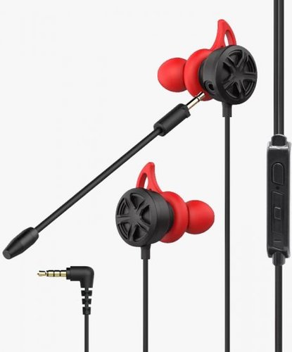 אזניות גיימינג In-Ear דגם Dragon GPDRA-IGH10 - צבע שחור/אדום