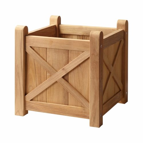  עציץ מרובע עץ טיק ROSENBORG planter box