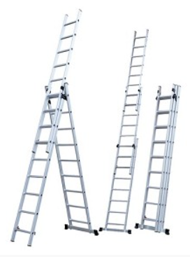 סולם אלומיניום מתארך 3X7 שלבים 