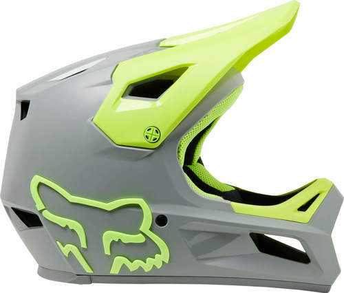 קסדת פול פייס לאופניים ראמפג' צהוב / אפור - RAMPAGE HELMET V23
