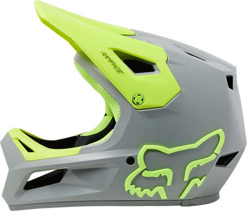 קסדת פול פייס לאופניים ראמפג' צהוב / אפור - RAMPAGE HELMET V23