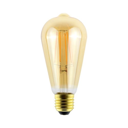 פחם אגס אמבר לעמעום LED 8W E27 תאורת אווירה חמה Nisko 
